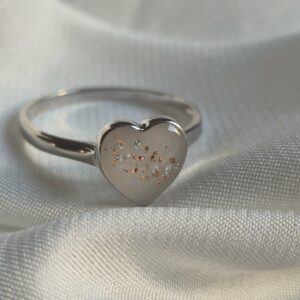 Zilveren ring hart