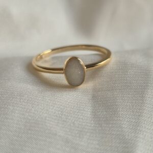 Ring ovaal 4x6 mm