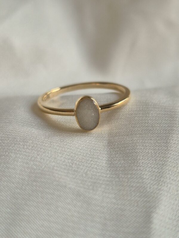 Ring ovaal 4x6 mm